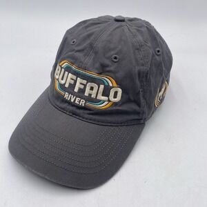 Buffalo River‎ Hat Gray Cotton Clean Up Strapback Adjustable Cleaned VGC